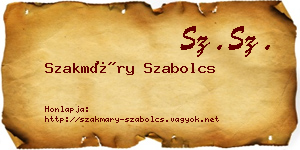 Szakmáry Szabolcs névjegykártya